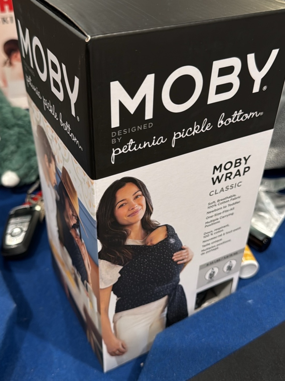 MOBY Classic Carrier - Black with White Dot Print